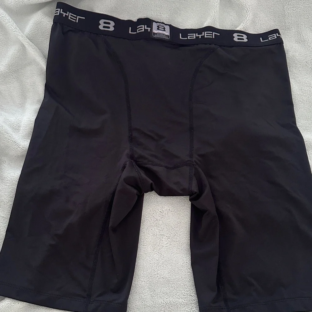 Layer 8 Men's Dark Boxer Briefs with Logo Band Size XL
